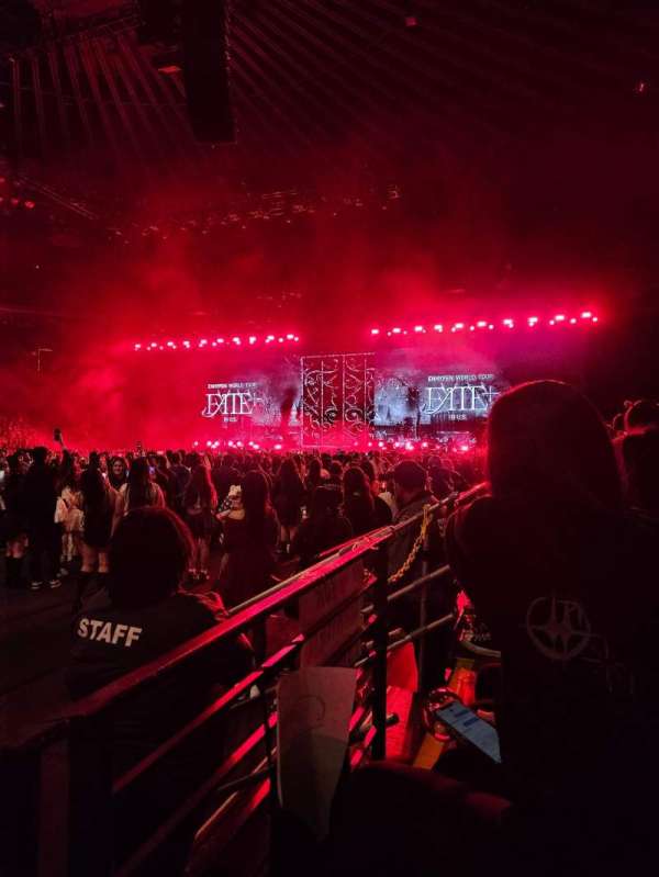 Oakland Arena, section: 102, row: A, seat: 4