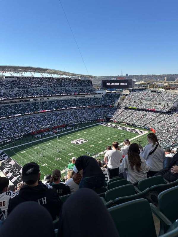 Paycor Stadium, section: 346, row: 27, seat: 7