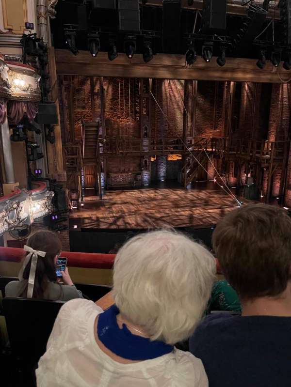 Victoria Palace Theatre, section: Royal Circle, row: D, seat: 32