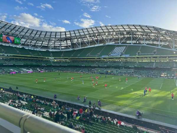 Aviva Stadium, section: 302, row: A, seat: 20