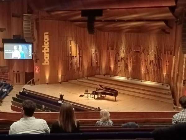 Barbican Hall, section: Circle, row: H, seat: 13