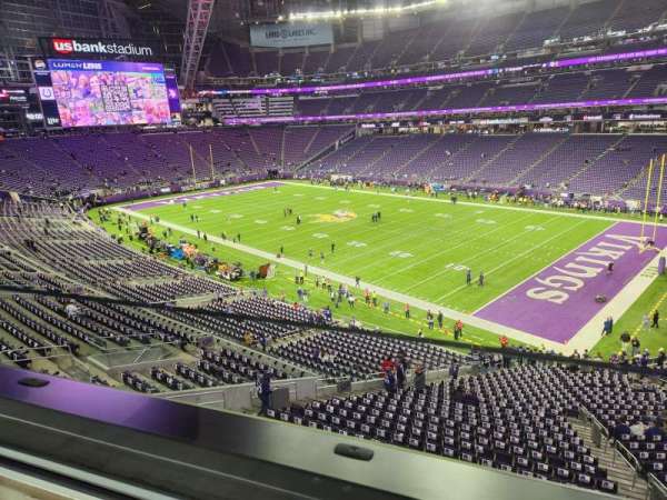 U.S. Bank Stadium, section: 228, row: 1, seat: 6