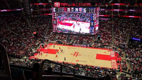 Toyota Center, section: 408, row: 5, seat: 16