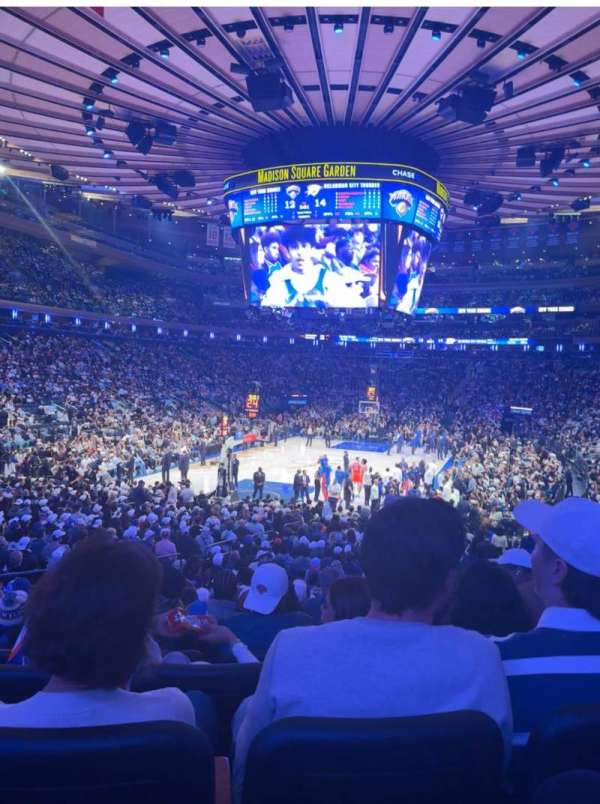 Madison Square Garden, section: 103, row: 15, seat: 10