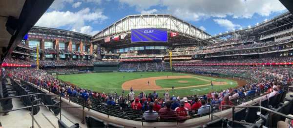 Globe Life Field, section: 106, row: 2, seat: 1