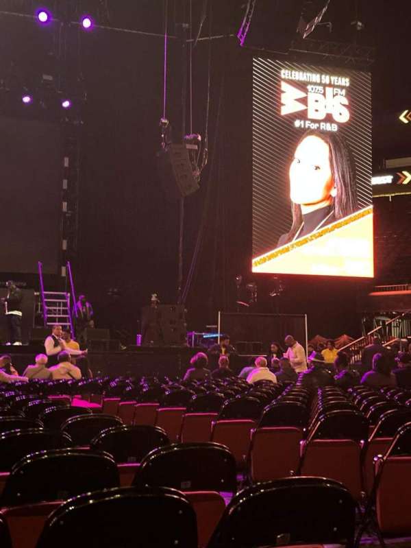 Prudential Center, section: Floor B, row: 19, seat: 3