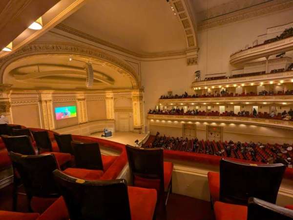 Carnegie Hall, section: Tier 2, row: 50, seat: 8