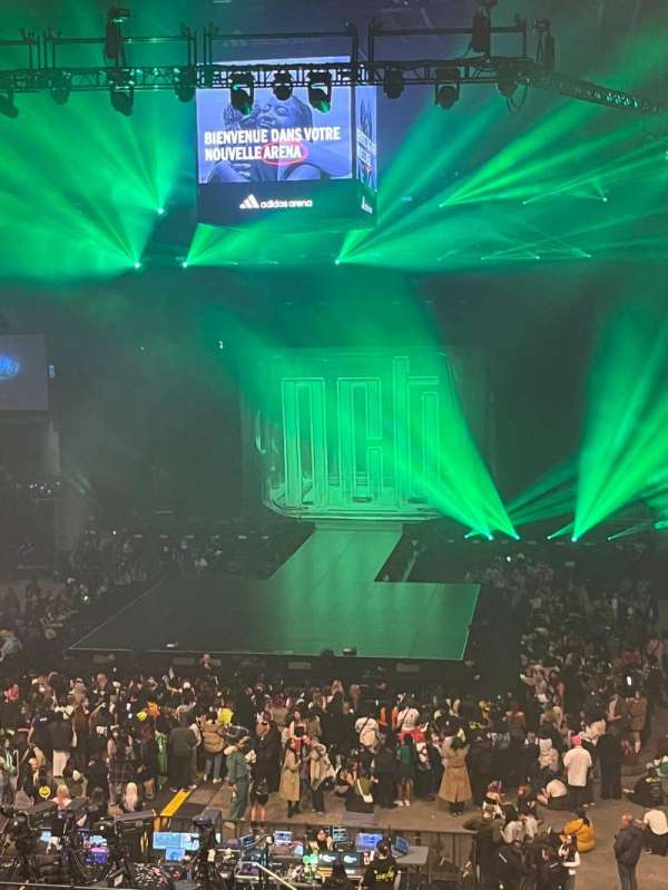 Adidas Arena, section: Balcon M, row: 70, seat: 10
