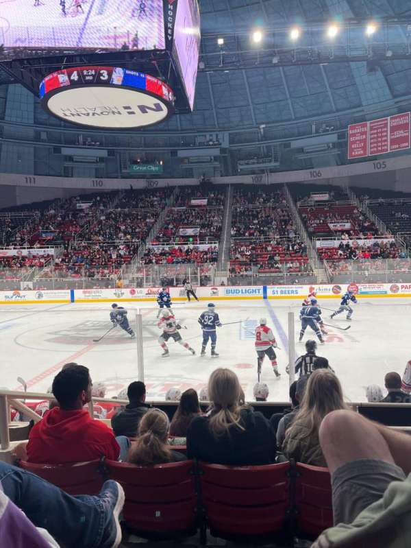Bojangles' Coliseum, section: 124, row: F, seat: 12