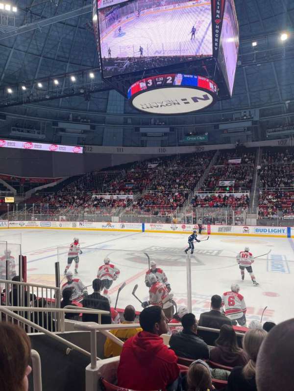 Bojangles' Coliseum, section: 124, row: F, seat: 12