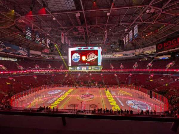 Rogers Arena, section: 308, row: 2, seat: 10