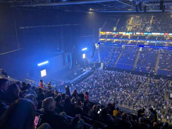 The O2, London, section: 404, row: M, seat: 528