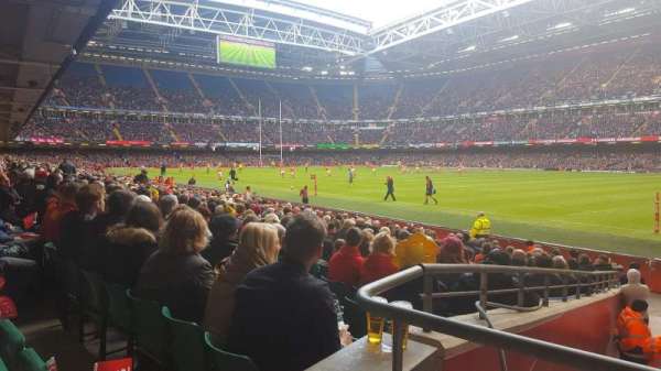 Principality Stadium, section: L14, row: G
