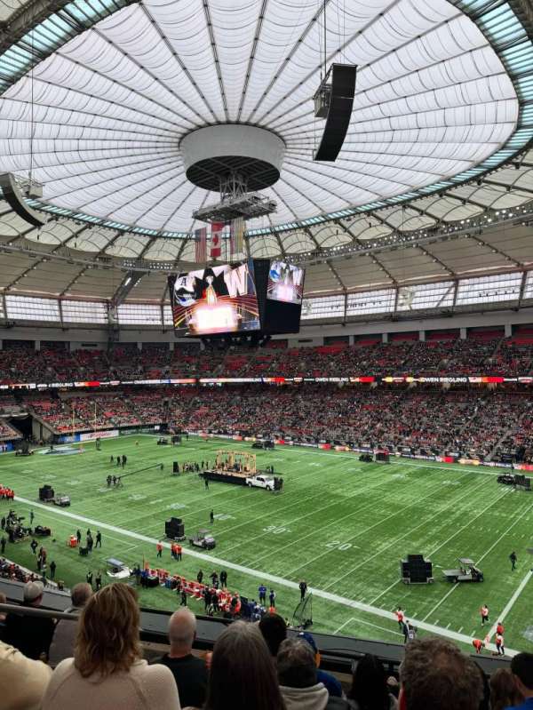 BC Place, section: 409, row: AA, seat: 2