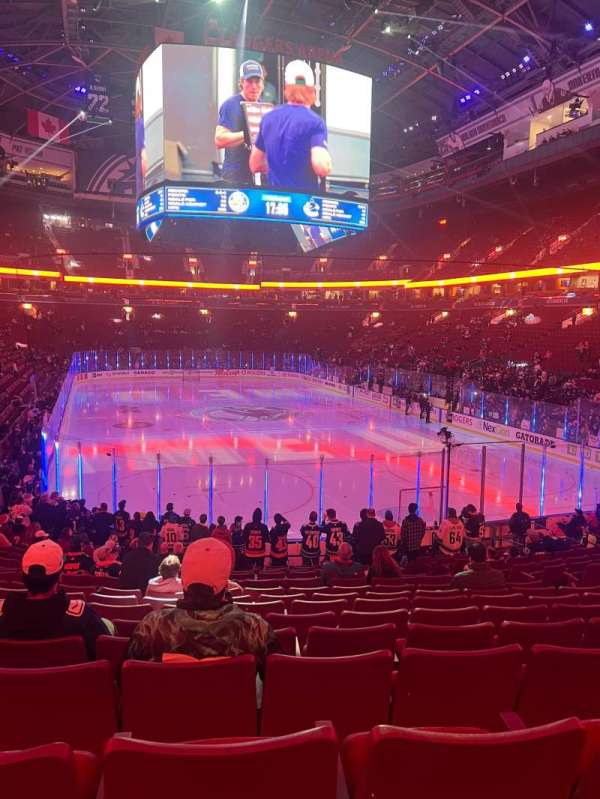 Rogers Arena, section: 102, row: 19, seat: 11