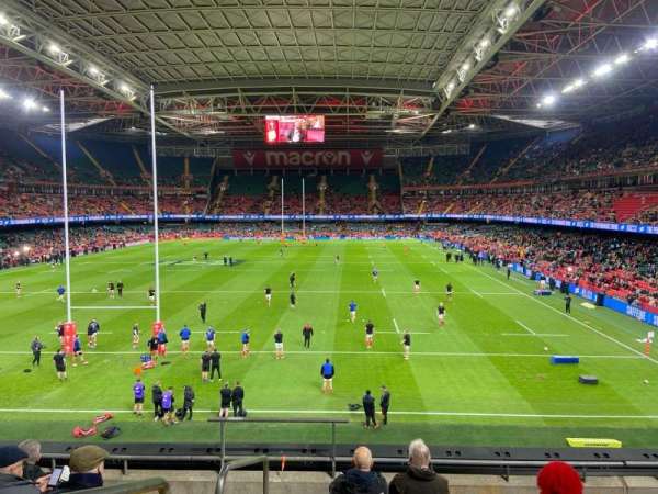 Principality Stadium, section: M18, row: 7, seat: 1