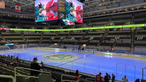 SAP Center, section: 113, row: 18, seat: 8
