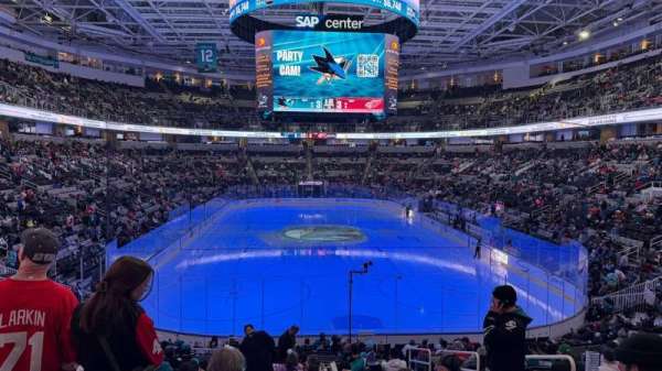 SAP Center, section: 109, row: 21, seat: 5