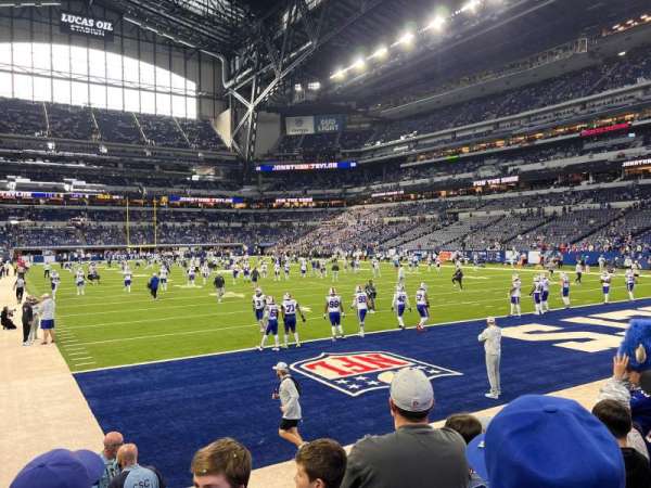 Lucas Oil Stadium, section: 102, row: 5, seat: 22