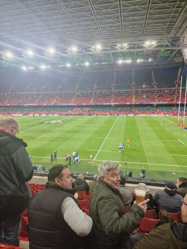 Principality Stadium, section: M7, row: 9, seat: 23