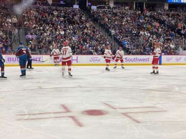 Ball Arena, section: 106, row: 1, seat: 1