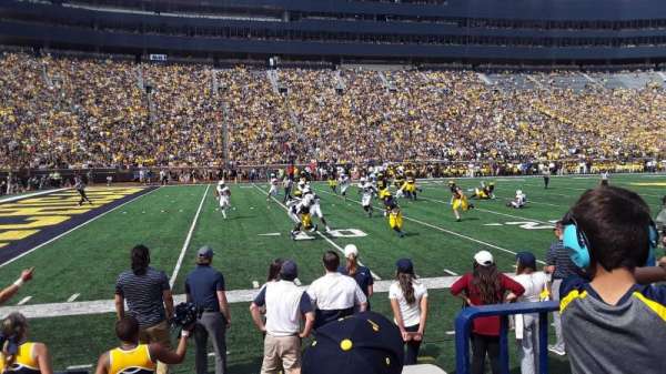 Michigan Stadium, section: 4, row: 1, seat: 13