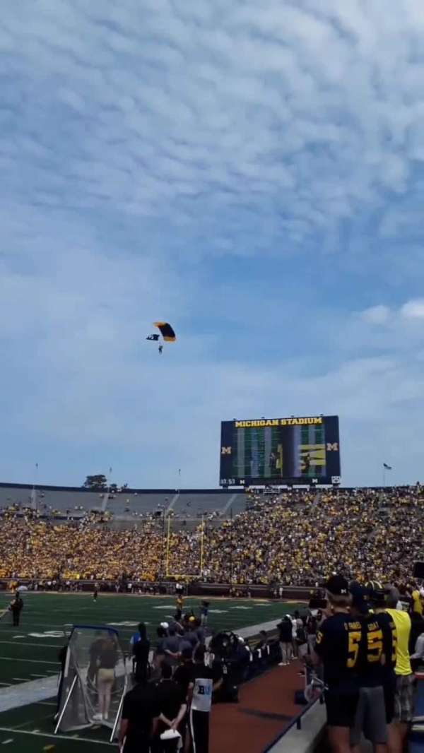 Michigan Stadium, section: 4, row: 1, seat: 13