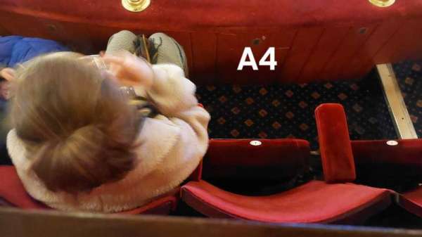 Sunderland Empire, section: Dress Circle, row: A, seat: 4