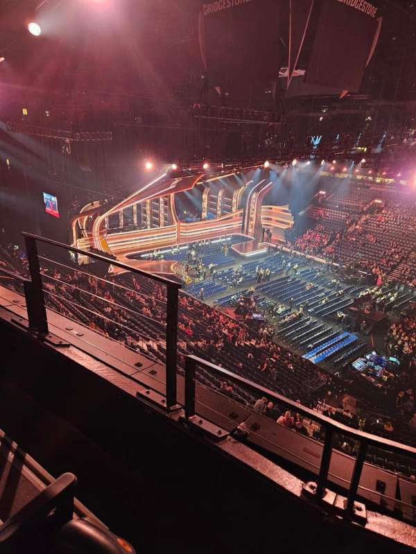 Bridgestone Arena, section: 329, row: B, seat: 15
