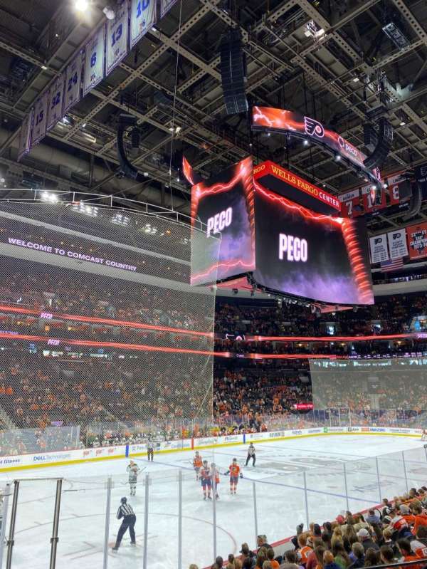 Xfinity Mobile Arena, section: 110, row: 14, seat: 7