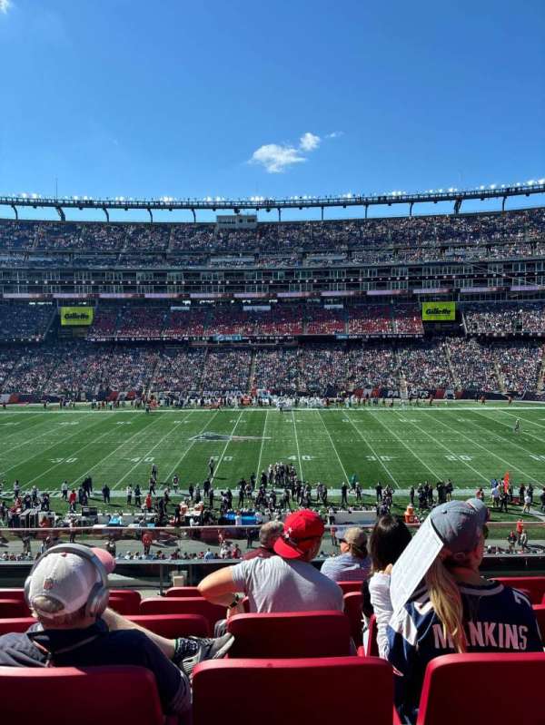 Gillette Stadium, section: CL9, row: 6, seat: 9