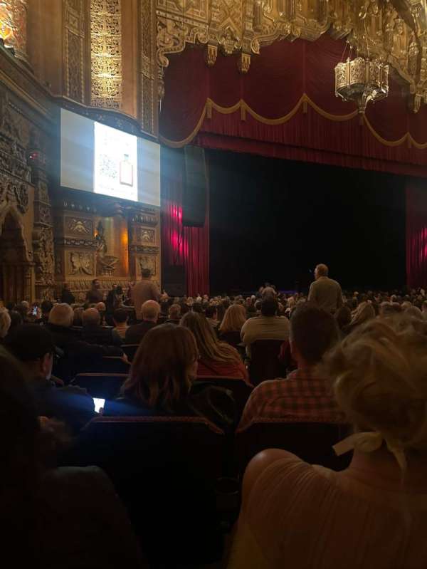 Fox Theatre, Detroit, section: Floor 1, row: X, seat: 110