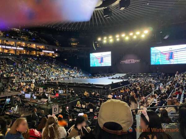 Oakland Arena, section: 105, row: 8, seat: 10