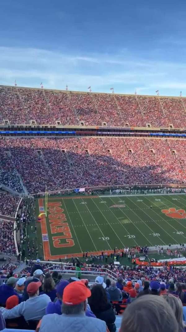 Memorial Stadium, Clemson, section: TDI, row: P, seat: 9