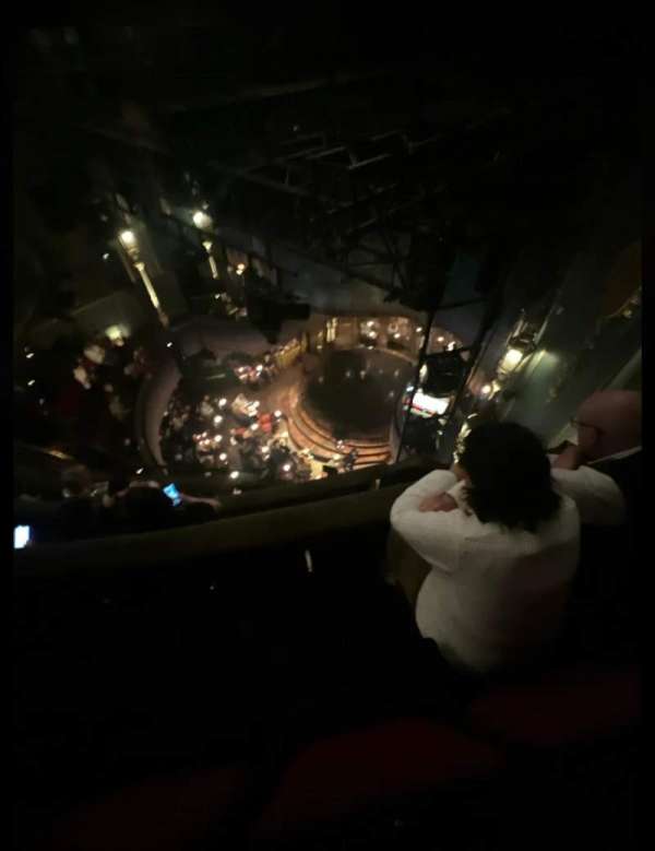 Playhouse Theatre, section: Upper Circle, row: D, seat: 1