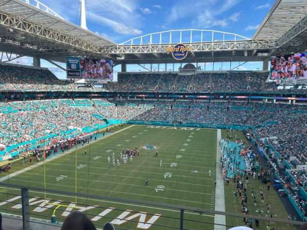 Hard Rock Stadium, section: 302, row: 3, seat: 18