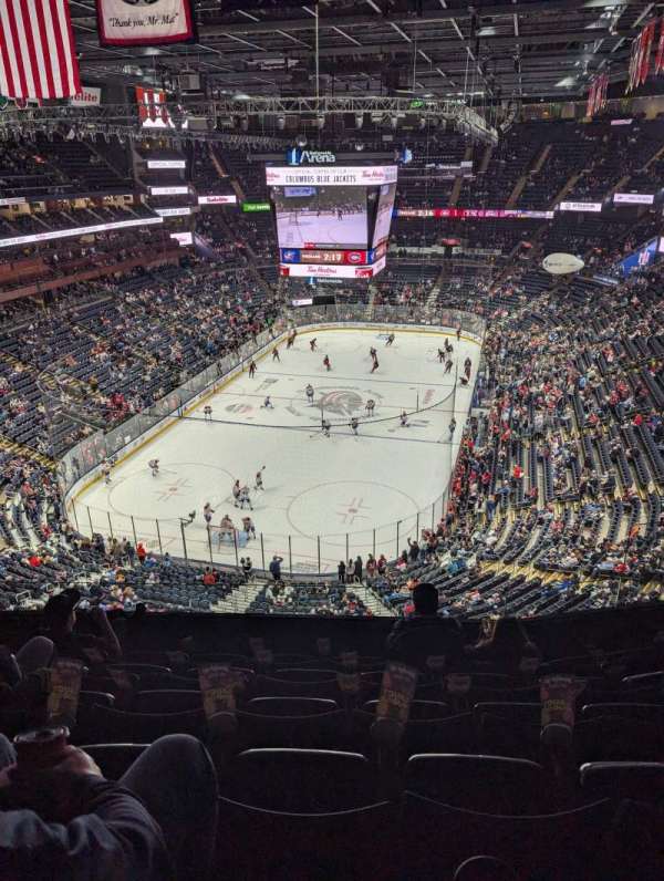 Nationwide Arena, section: 209, row: F, seat: 4