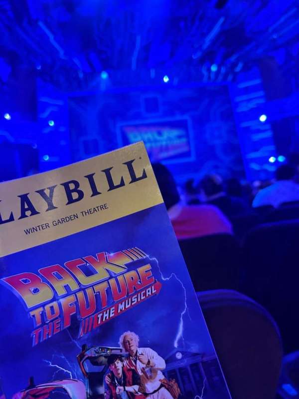 Winter Garden Theatre, section: orchestra c, row: U, seat: 119