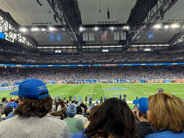 Ford Field, section: 105, row: 19, seat: 23