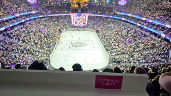 T-Mobile Arena, section: 214, row: TT, seat: 1-4