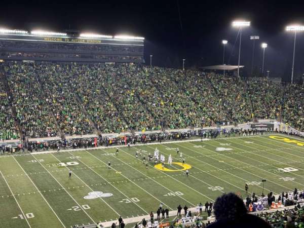 Autzen Stadium, section: 35, row: 70, seat: 16