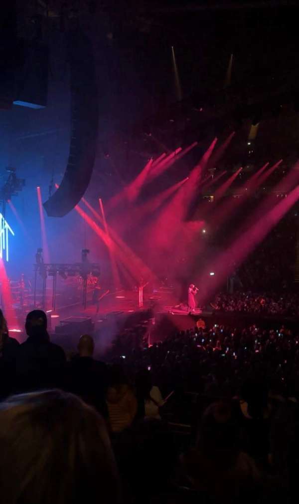 The O2, London, section: 101, row: S, seat: 31