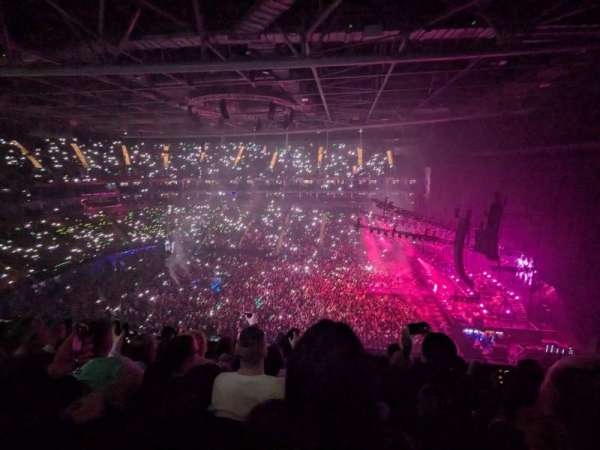 The O2, London, section: 421, row: F, seat: 949