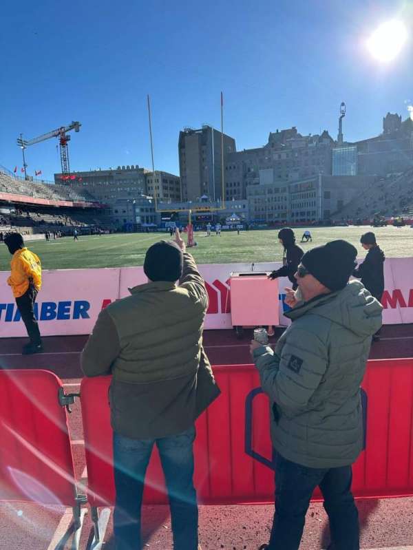 Percival Molson Memorial Stadium, section: P5, row: 1, seat: 2