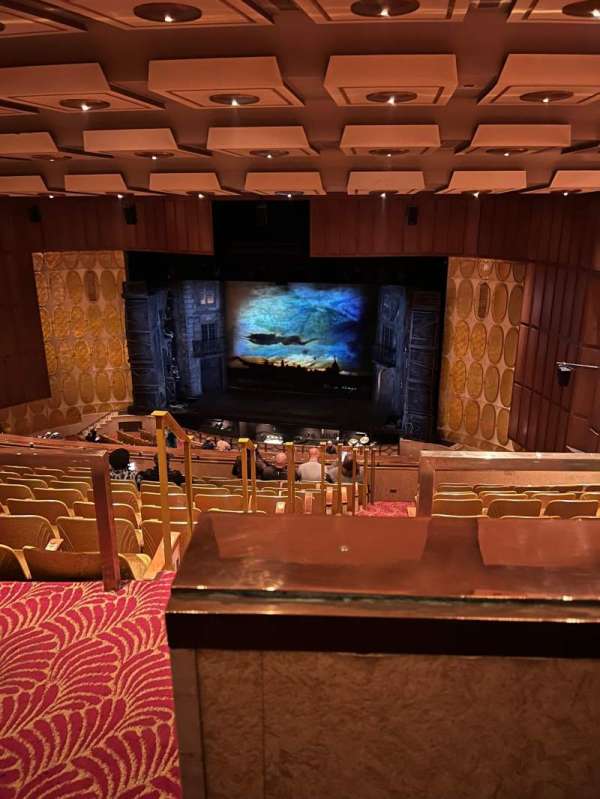Fisher Theatre, section: Balcony R, row: J, seat: 2