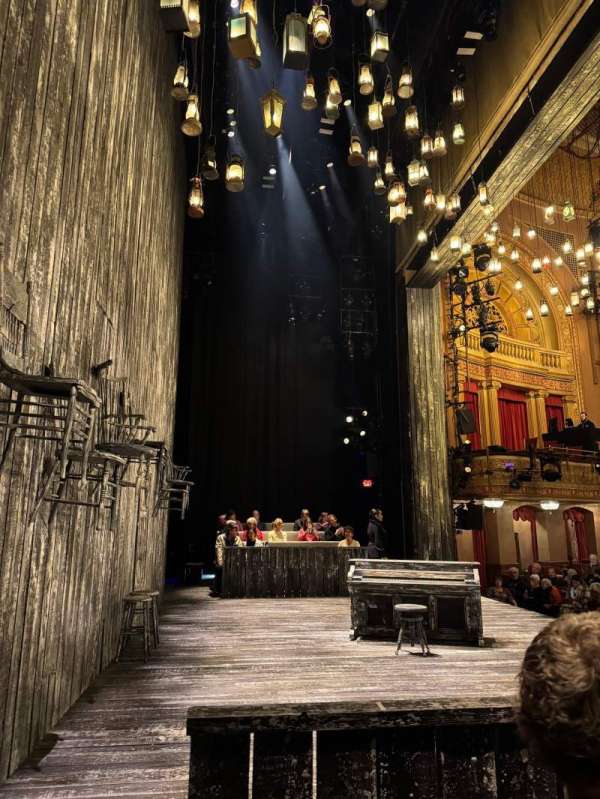 Barrymore Theatre, section: Stage, row: BB, seat: 1