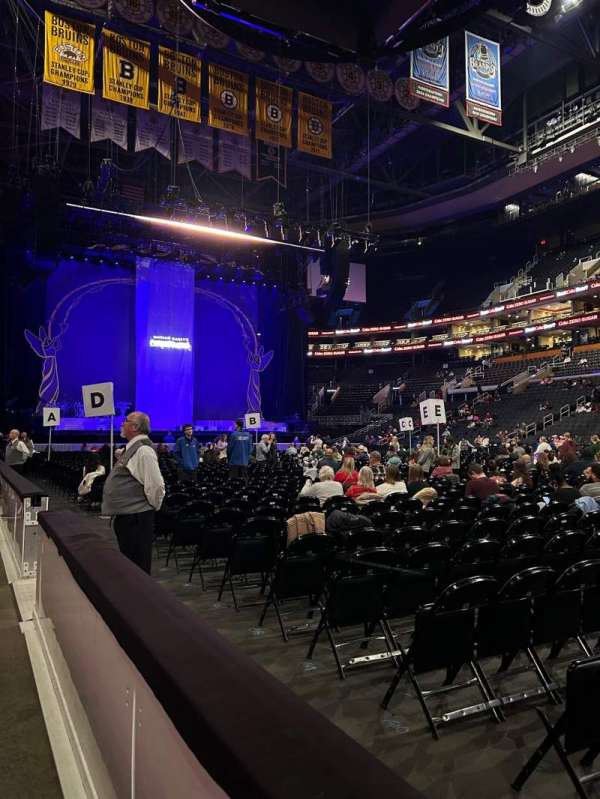 TD Garden, section: 10, row: 1, seat: 5