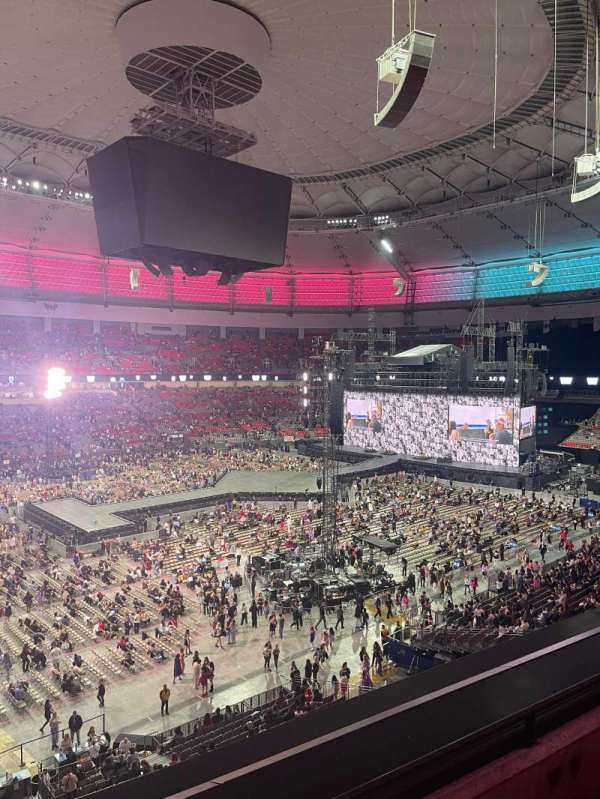 BC Place, section: 445, row: C, seat: 1