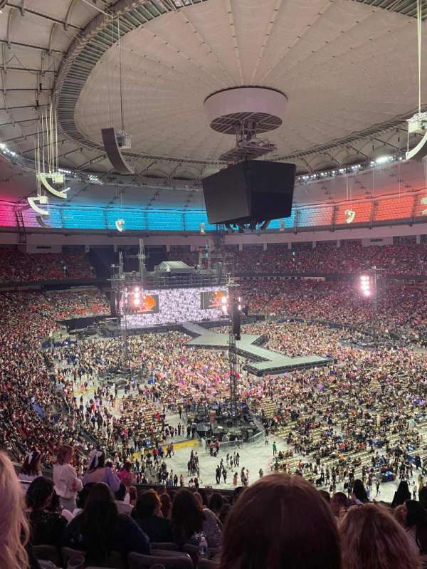 BC Place, section: 405, row: JJ, seat: 109