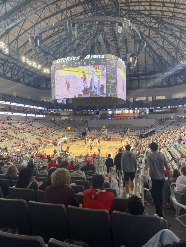 Dickies Arena, section: 114, row: 14, seat: 3
